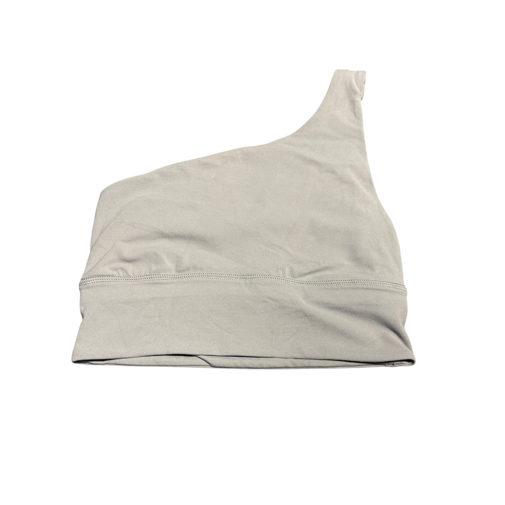 Lululemon Align Asymmetrical Bra Light Support A/B Cup Light Grey LW2DTKS 4